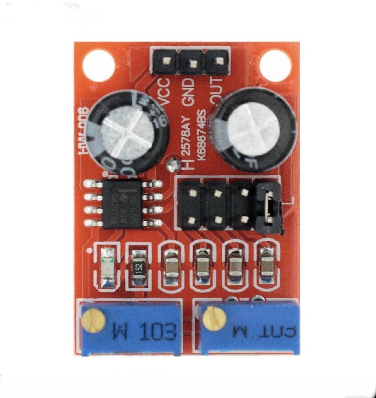 4PCS NE555 Pulse Frequency Duty Cycle Adjustable Module Square Wave Signal Board