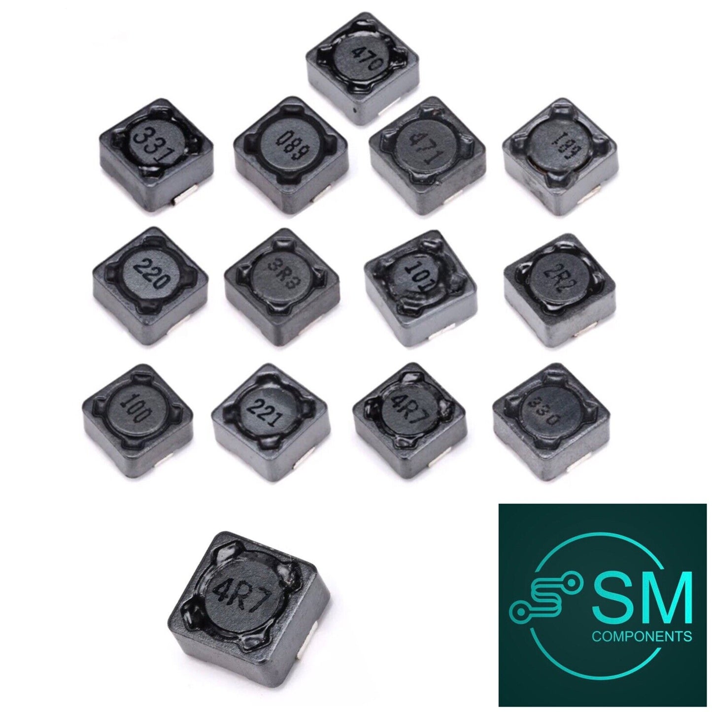 65PCS CDRH74R Wire-wound SMD Power Inductor Inductance 13 Values Electronics kit