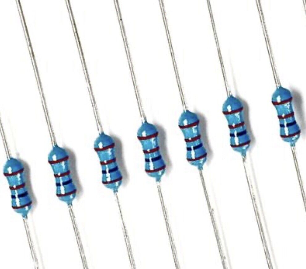 100PCS 150 Ohm 1/4W- 0.25W 1% Metal Film DIP Resistor - Pack of 100