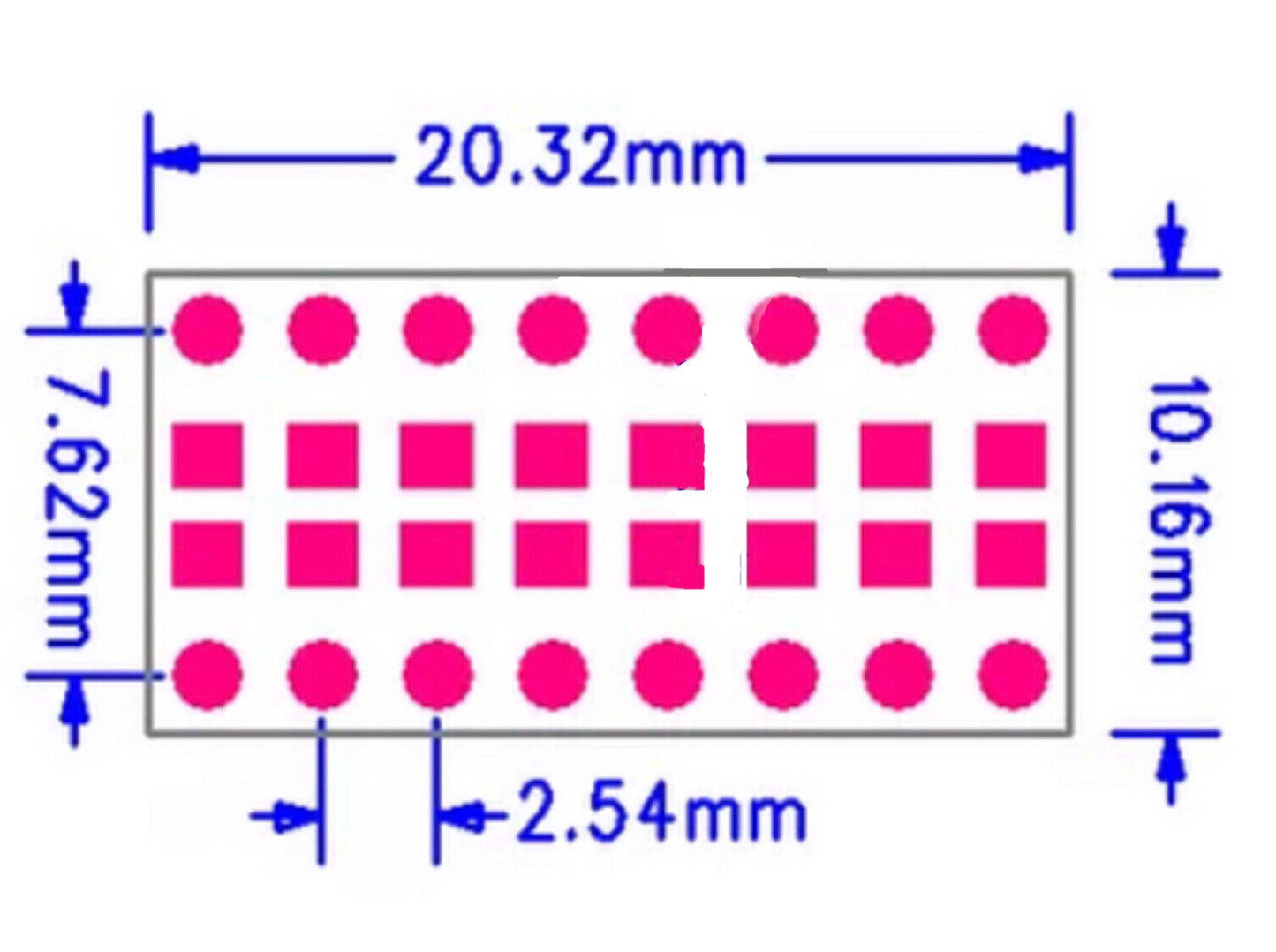 15PCS SMD/SMT components 0805 0603 0402 to DIP adapter PCB board FR4 8 Position