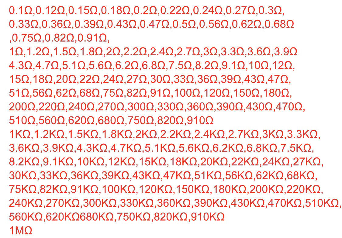 740PCS 148Value 3Watt Metal Oxide Resistor Assortment Kit 5% Precision 0.1Ω-1MΩ