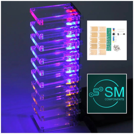 Sound Control Column Voice VU Tower DIY Practical LED Music Crystal SMD Parts