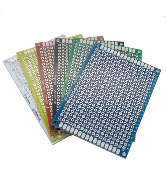 12PCS 70x50 Double Side FR4 Arduino Prototype 6 COLOURS PCB Board Soldering 2ea