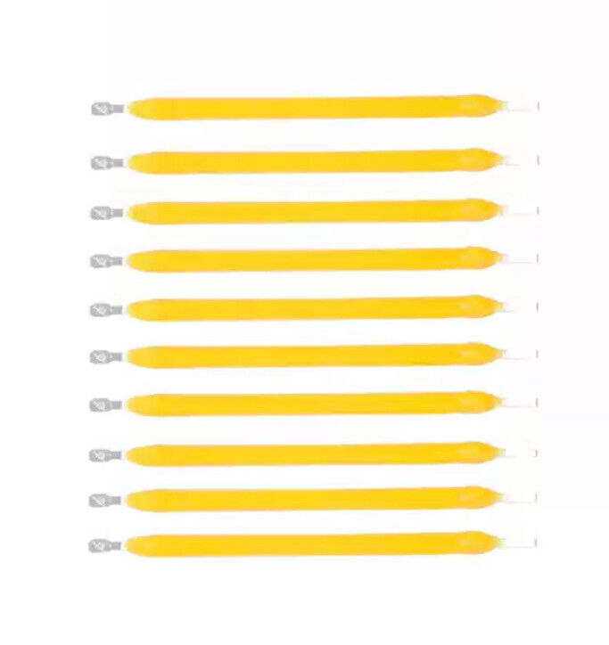 10Pc 3V 100mA 26mm WARM WHITE 4000K Silicone Filament Led Light Emitting Diodes