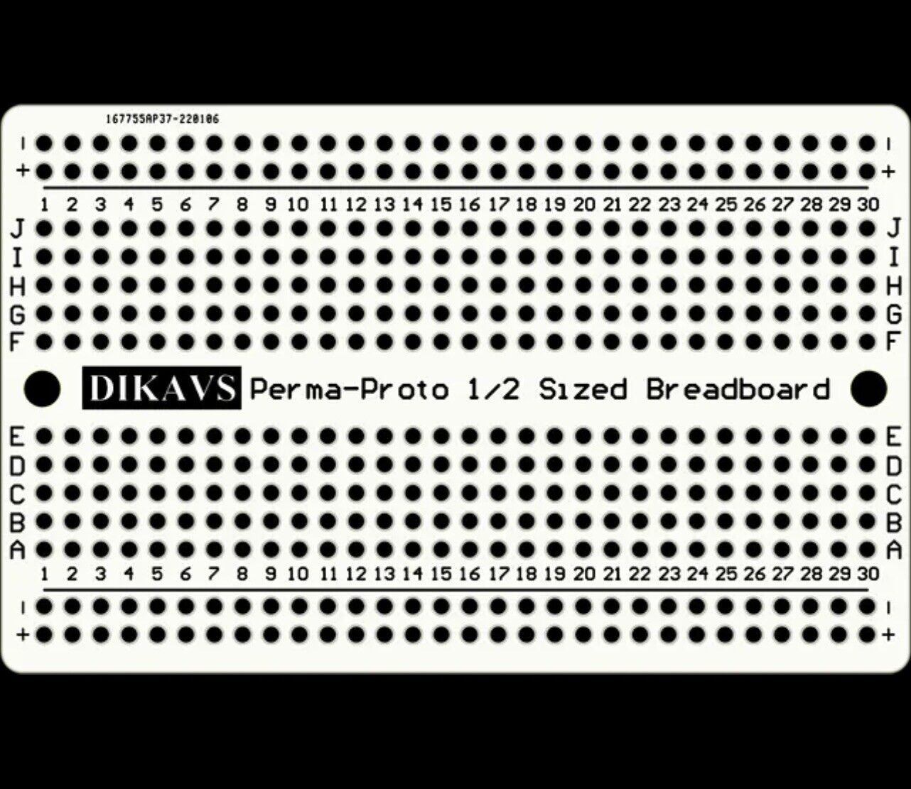 4 Colour DIKAVS Perma-Proto Prototype PCB 80x51 Double Side 1/2 Size Breadboard