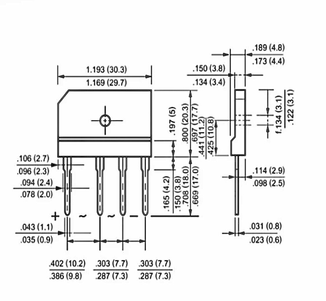 2 PCS KBJ3510 1000V 35 Amp BRIDGE RECTIFIER Pack of 1