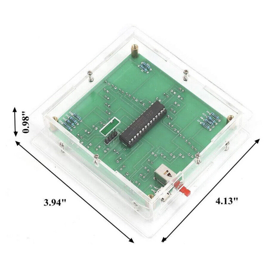 DIY RGB LED 5 Point Star Project Electronic Education Circuit Kit Green PCB Case