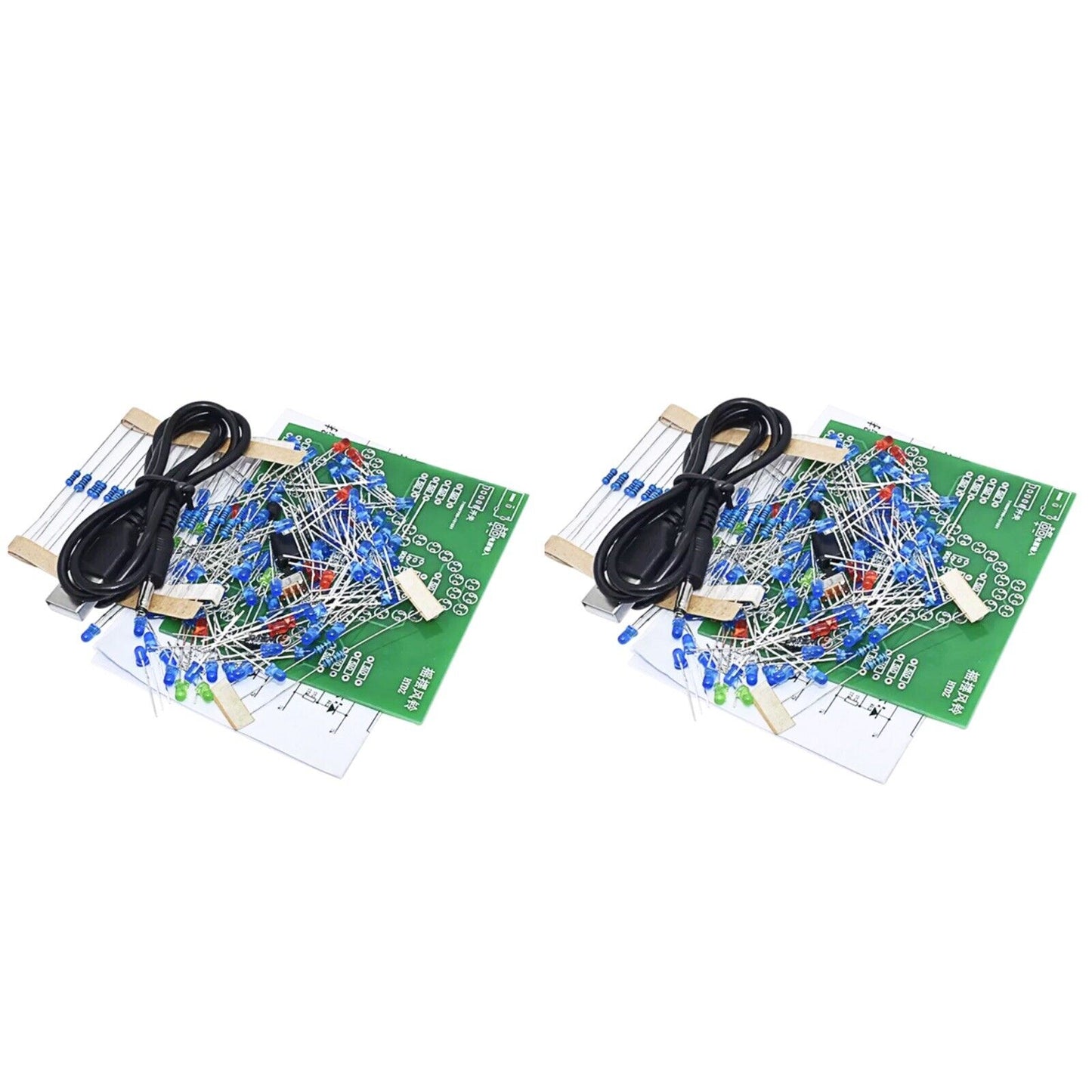 2 X DIY LED Wobbly Bells Project Electronic Education Circuit Kit Flashing LEDs