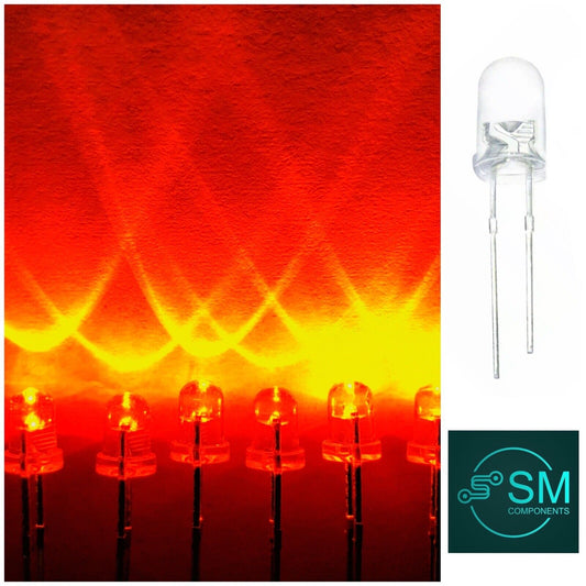 100PCS 5mm Red LED Flicker Flame Diodes  DIY Candle Light Emitting Diodes