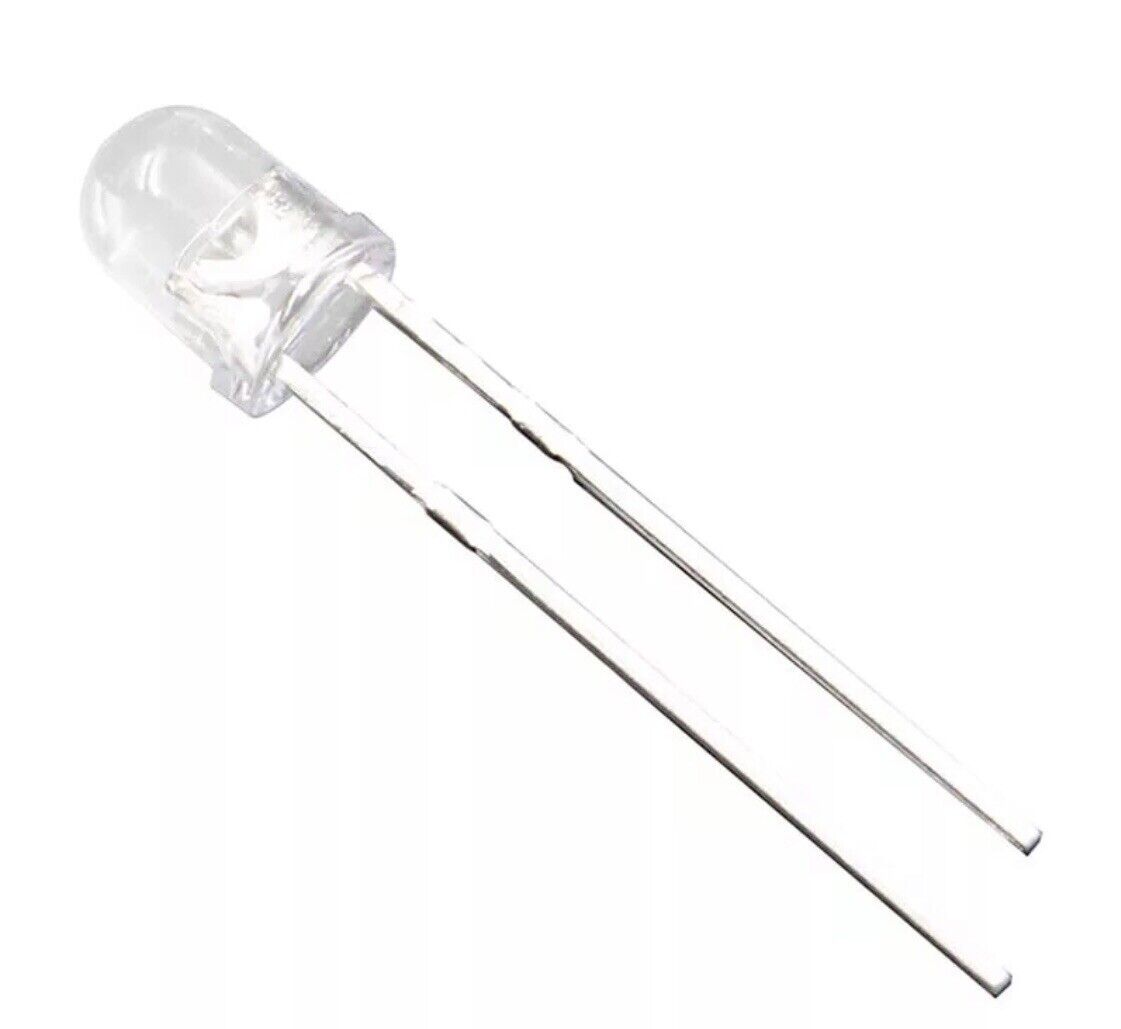 4MM GREEN LED Light Emitting DIY Led Diode Clear Round Head LED, WITH EDGE 520nm