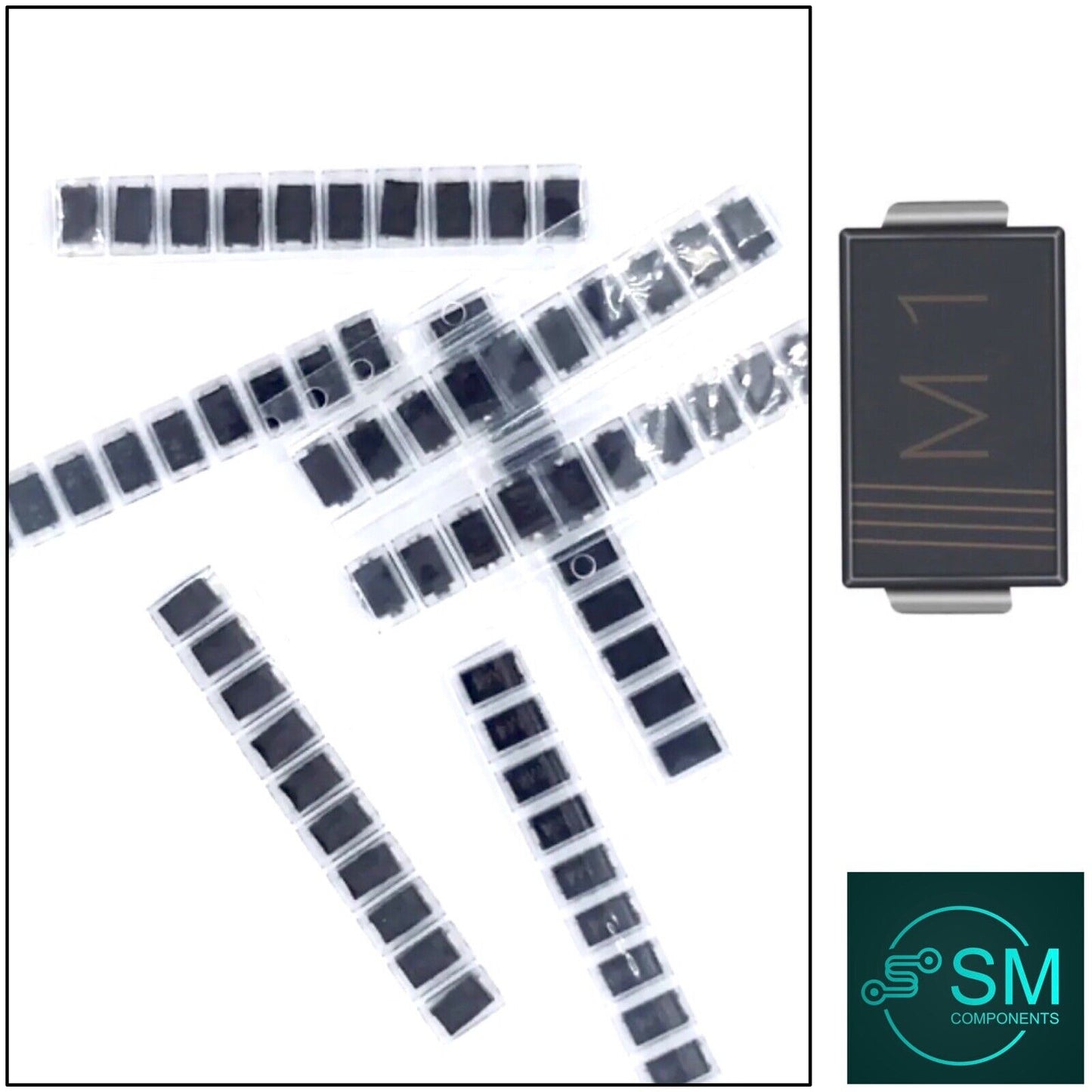 70pcs/lot SMD Electronics Diodes M1 1N4001  M4 1N4004 M7 1N4007 SS14 U 7 Values*