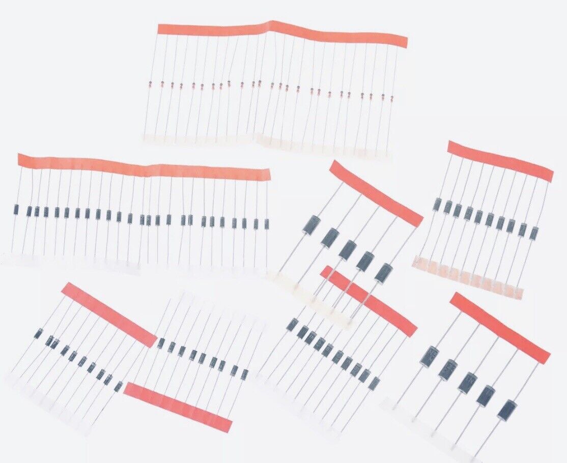 Diode Kit FR107 FR207 1N4148 1N4007 1N5819 1N5399 1N5408 1N5822 8values=100pcs