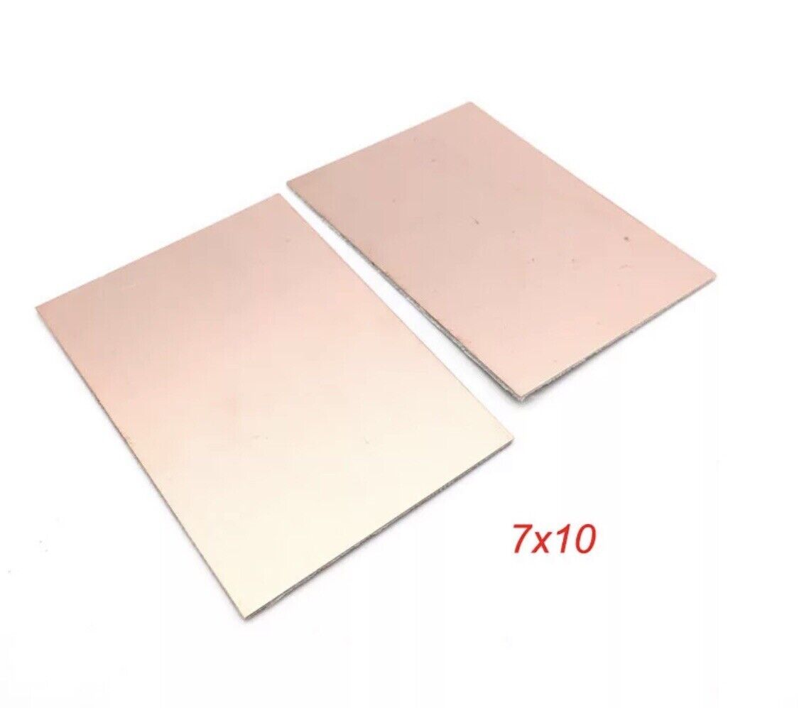 2PCS 100x70mm FR4 Double Sided Copper Clad DIY Laminate PCB Prototype PC Board