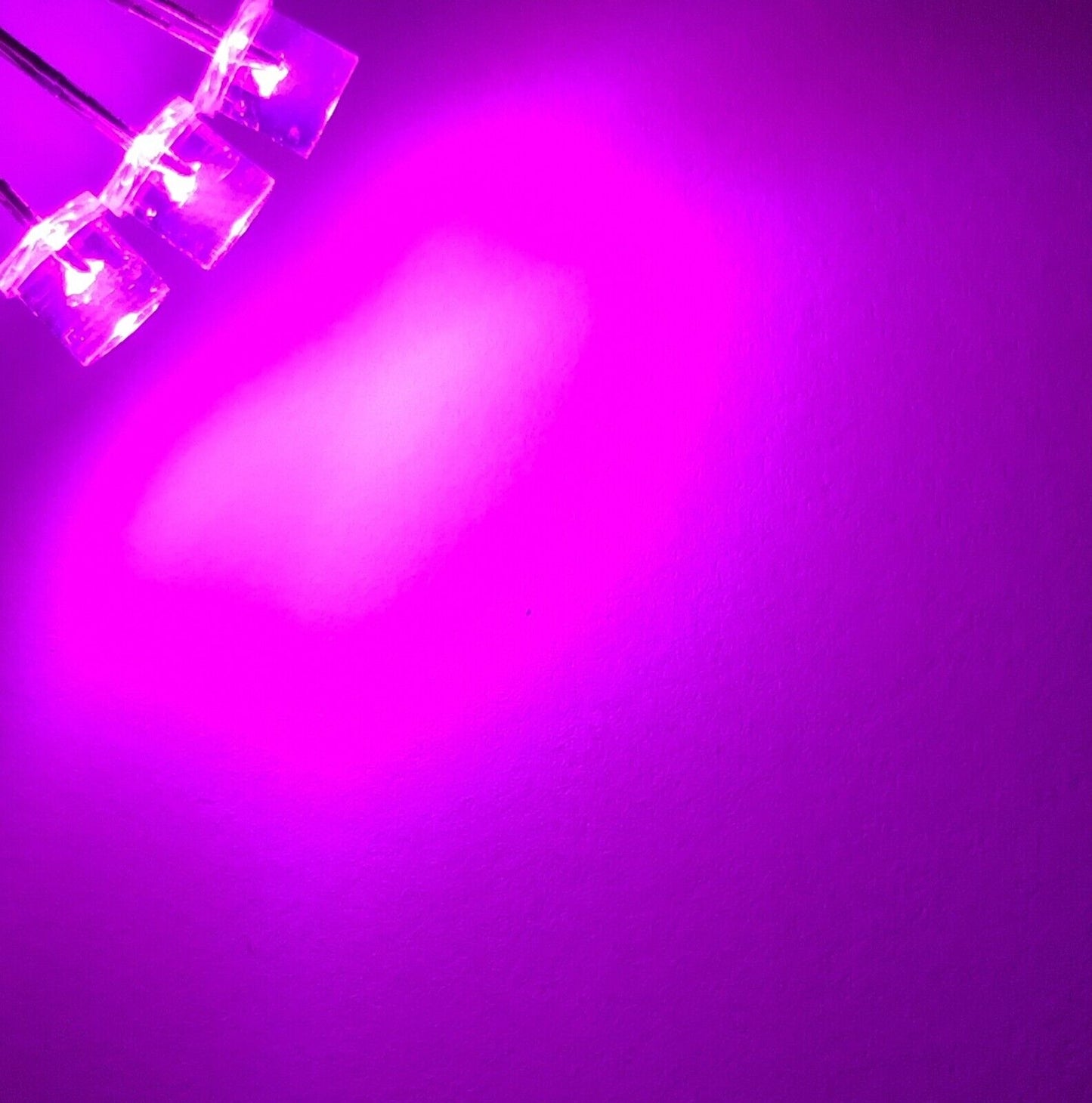 5MM F5 MAGENTA Purple-Pink Led Light Emitting Diode 100pcs Clear Flat Top