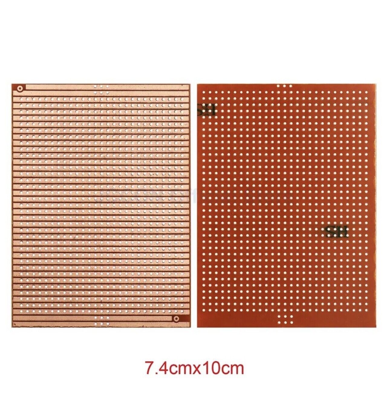 2 X DIY 7.4 x 10cm FR2 Universal Circuit PCB Board Breadboard Strip Prototype