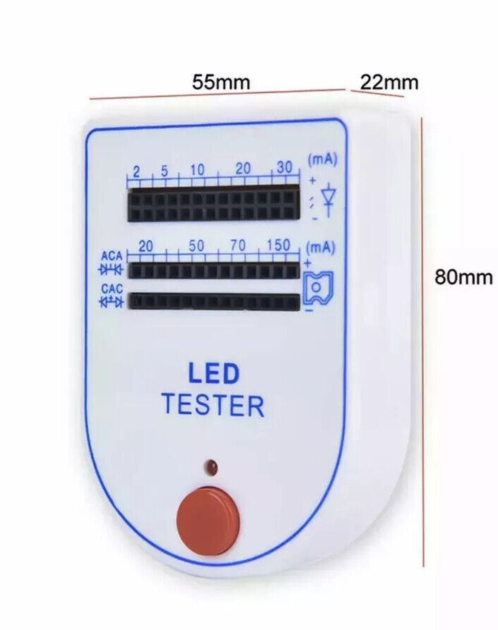 LED Tester Unit 3-4-5-8-10mm Superflux Light-emitting Diode Piranha 2-150mA