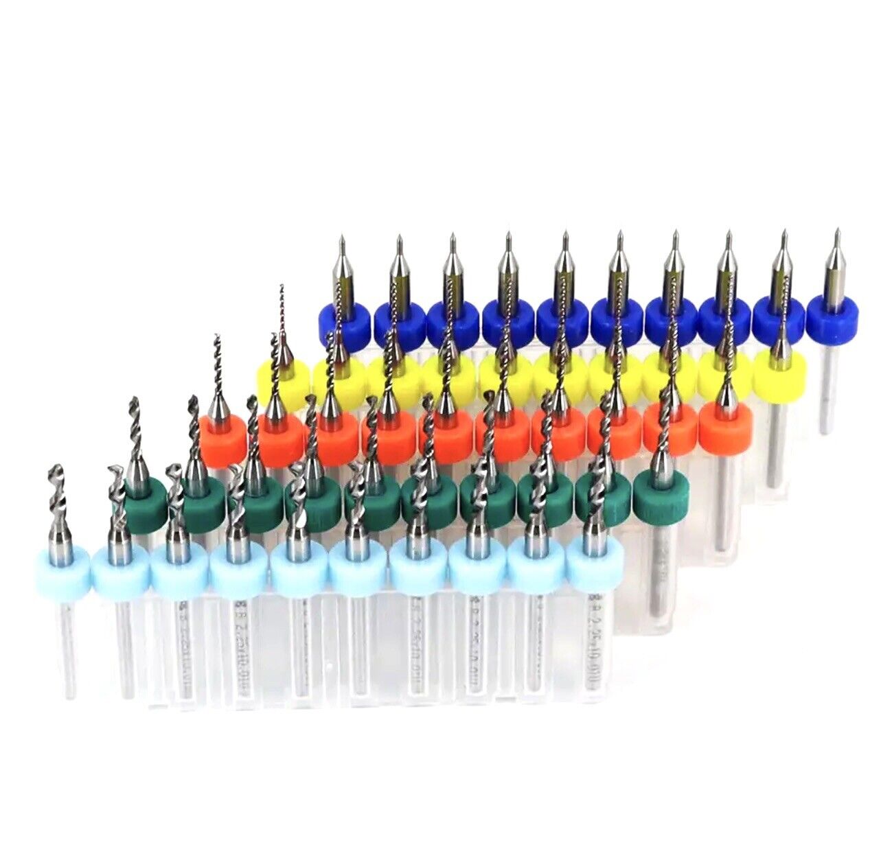 Tungsten Carbide Micro Drill Bit Pack of 10 for PCB Metals Stone 2.3mm-2.9mm DIY