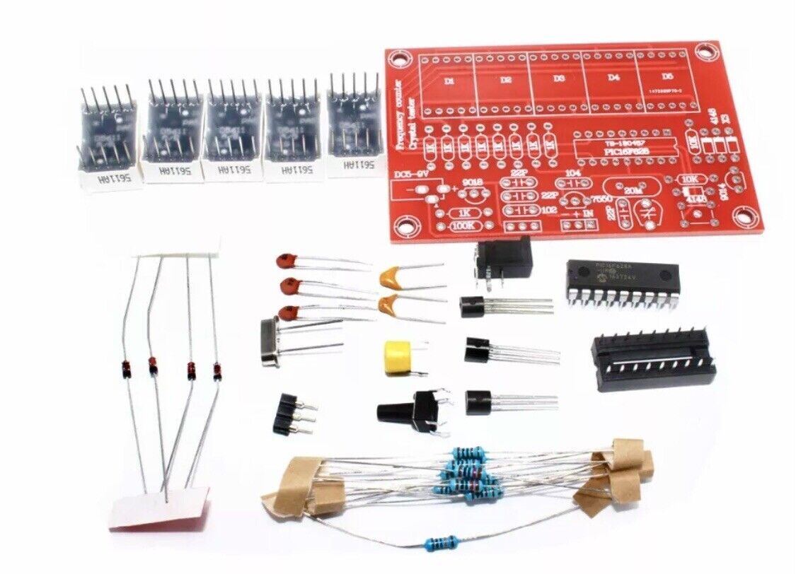 Frequency Counter 1Hz-50MHz Digital LED Crystal Oscillator Meter Tester Kit DIY