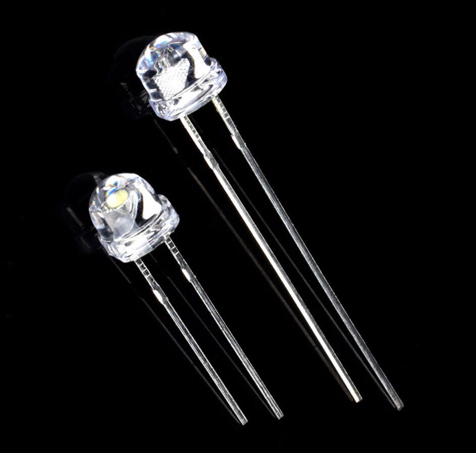 5mm UV Ultraviolet Led Light Emitting Diode Straw Hat 100pcs LED Clear Top