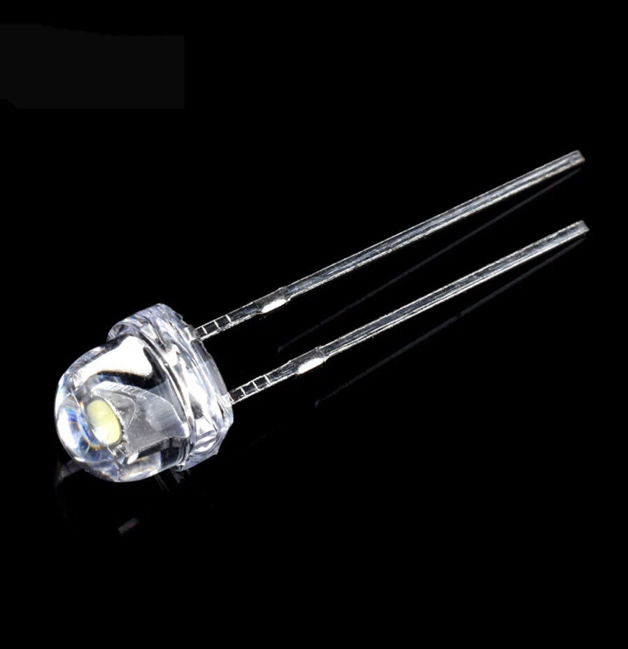 5mm UV Ultraviolet Led Light Emitting Diode Straw Hat 100pcs LED Clear Top