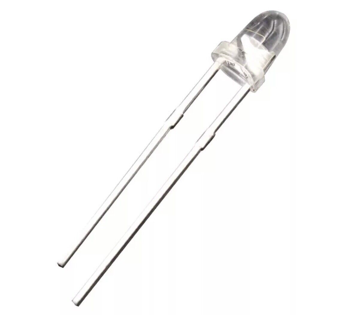 3mm BLUE BULLET HEAD CLEAR LED 100pcs Light Emitting Led Diode 465nm SUPERLUX