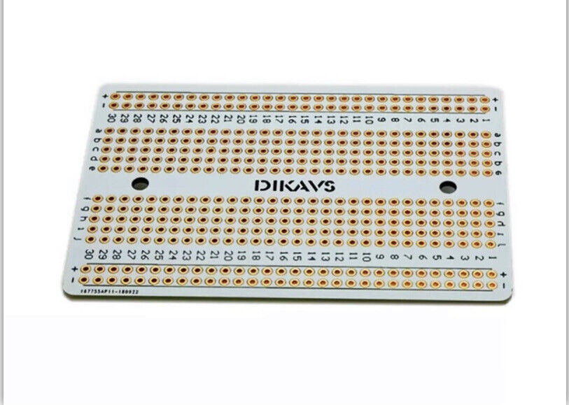 2PC 80x55 Double Side FR4 Arduino Breadboard Prototype PCB WHITE Soldering Board