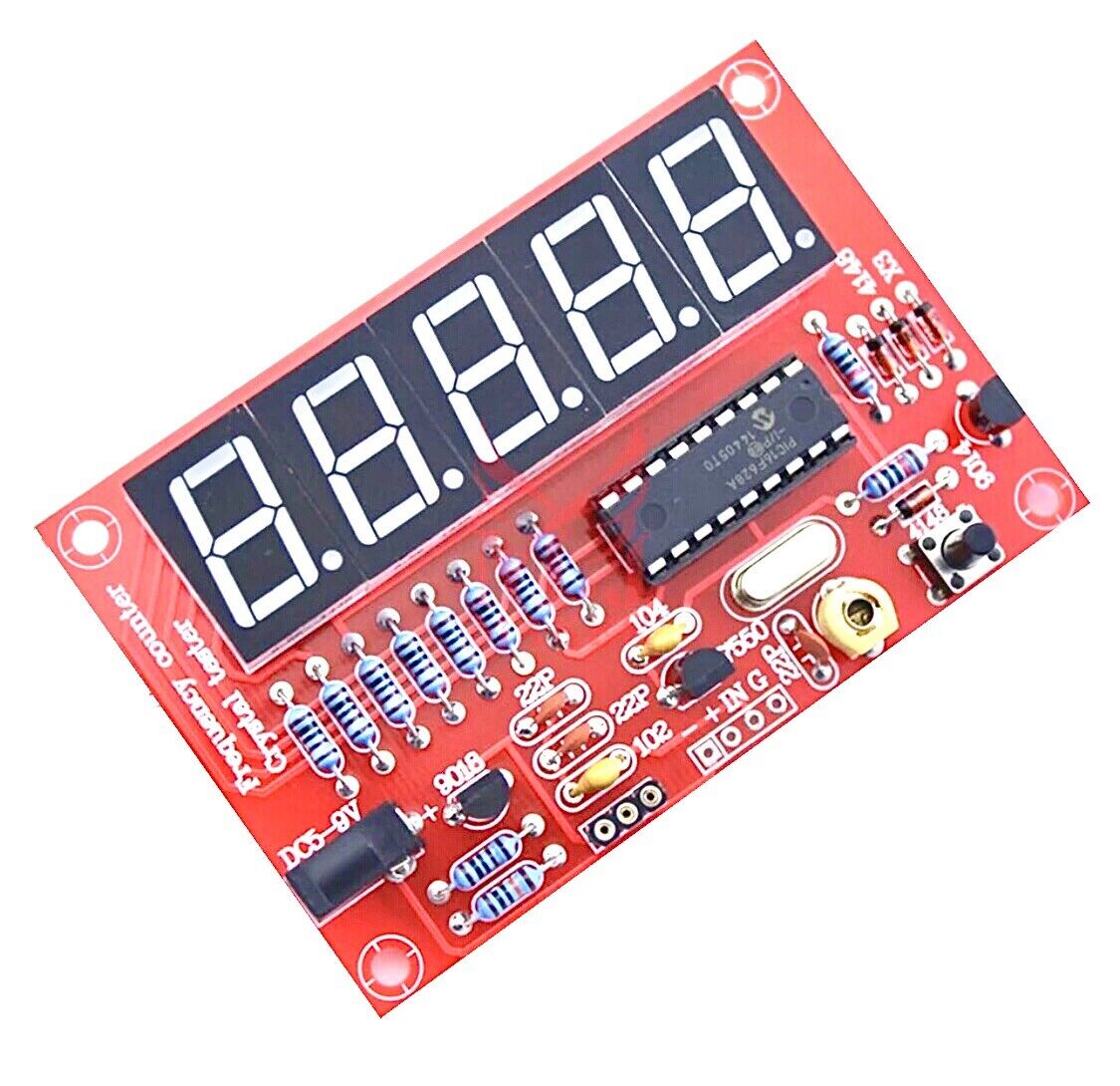 Frequency Counter 1Hz-50MHz Digital LED Crystal Oscillator Meter Tester Kit DIY