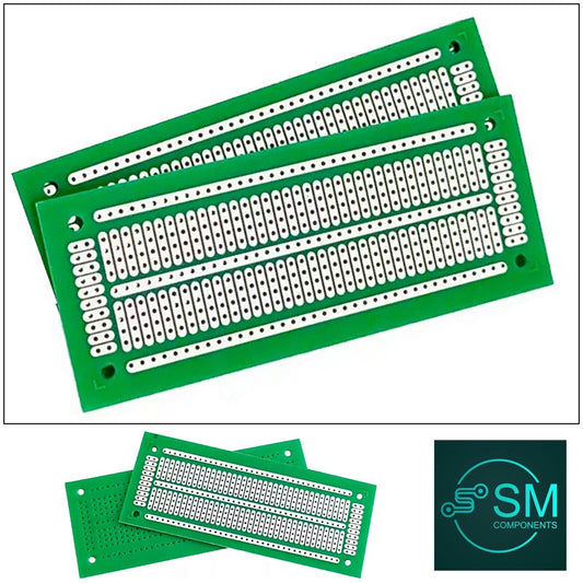 2PCS 116x47mm PCB Single Sided Copper Clad FR2 DIY Prototype PCB Breadboard