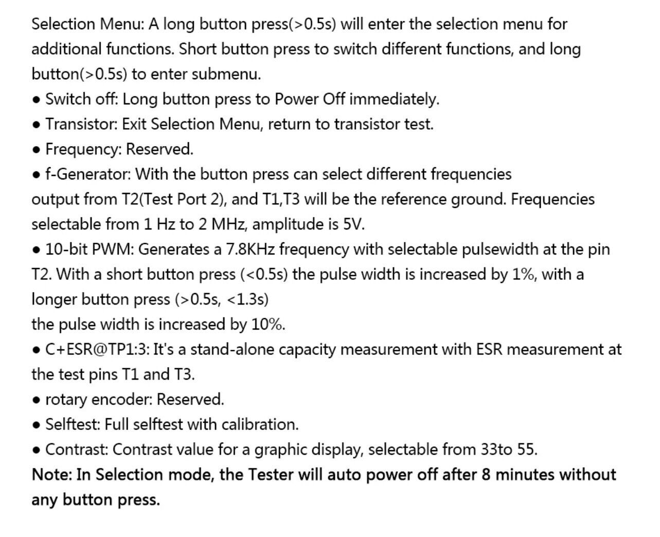 BSIDE ESR02 Pro Transistor Component Tester Multifunctional Digital Tester Diode