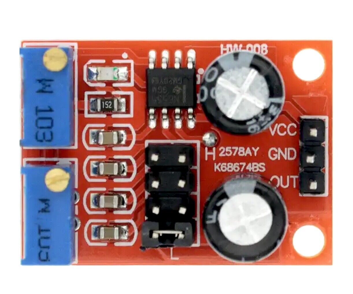 4PCS NE555 Pulse Frequency Duty Cycle Adjustable Module Square Wave Signal Board