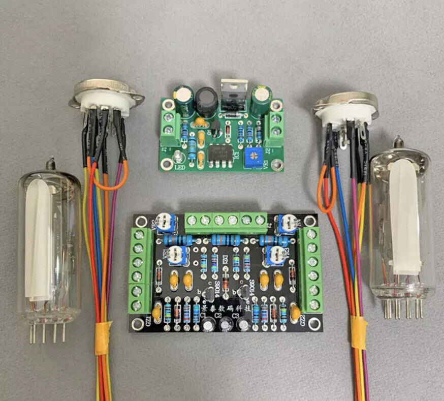 DIY DC12V Dual Channel Low Voltage 6E2 Tube indicator driver Board level Cat Eye