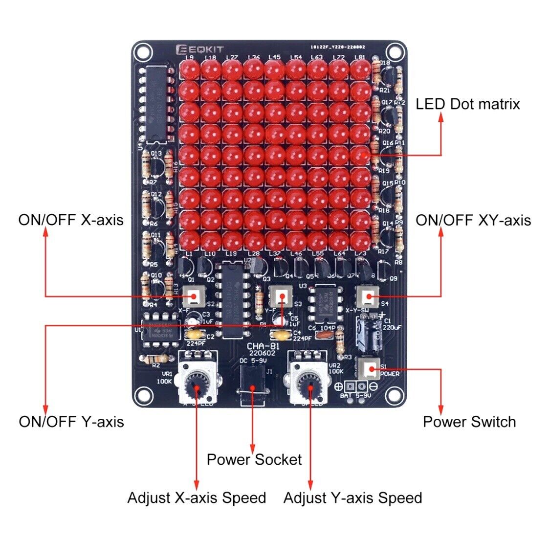 Electronic DIY CHA-81 Electronic Soldering LED Module DIY Kit Fun Electronics