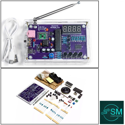 HU-017A FM Radio RDA5807S Kit Set Electronic DIY 87-108MHz Inc Shell Solder Kit