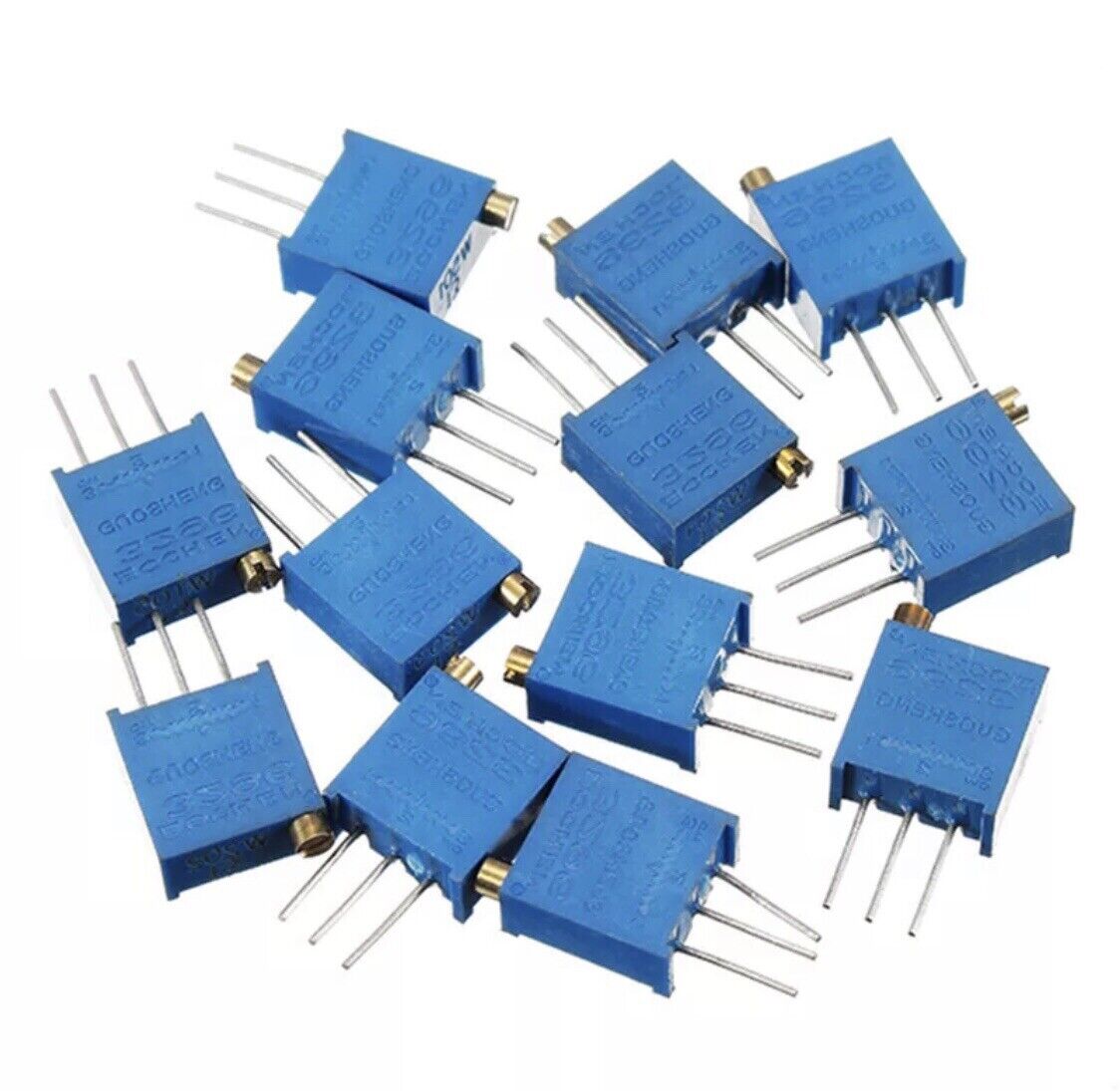 13PCS 13 Values 100R-1M 3296 Potentiometer 3296W Pot Adjustable Resistor DIY