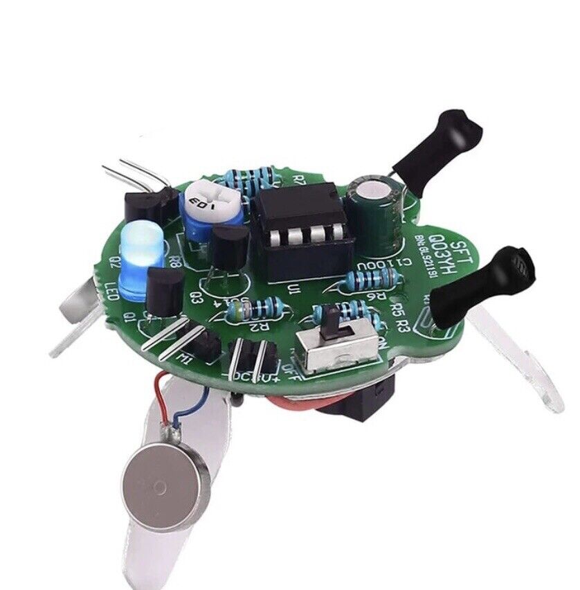 DIY Photosensitive Robot Firefly Kit LED Breathing Light Soldering Light Active