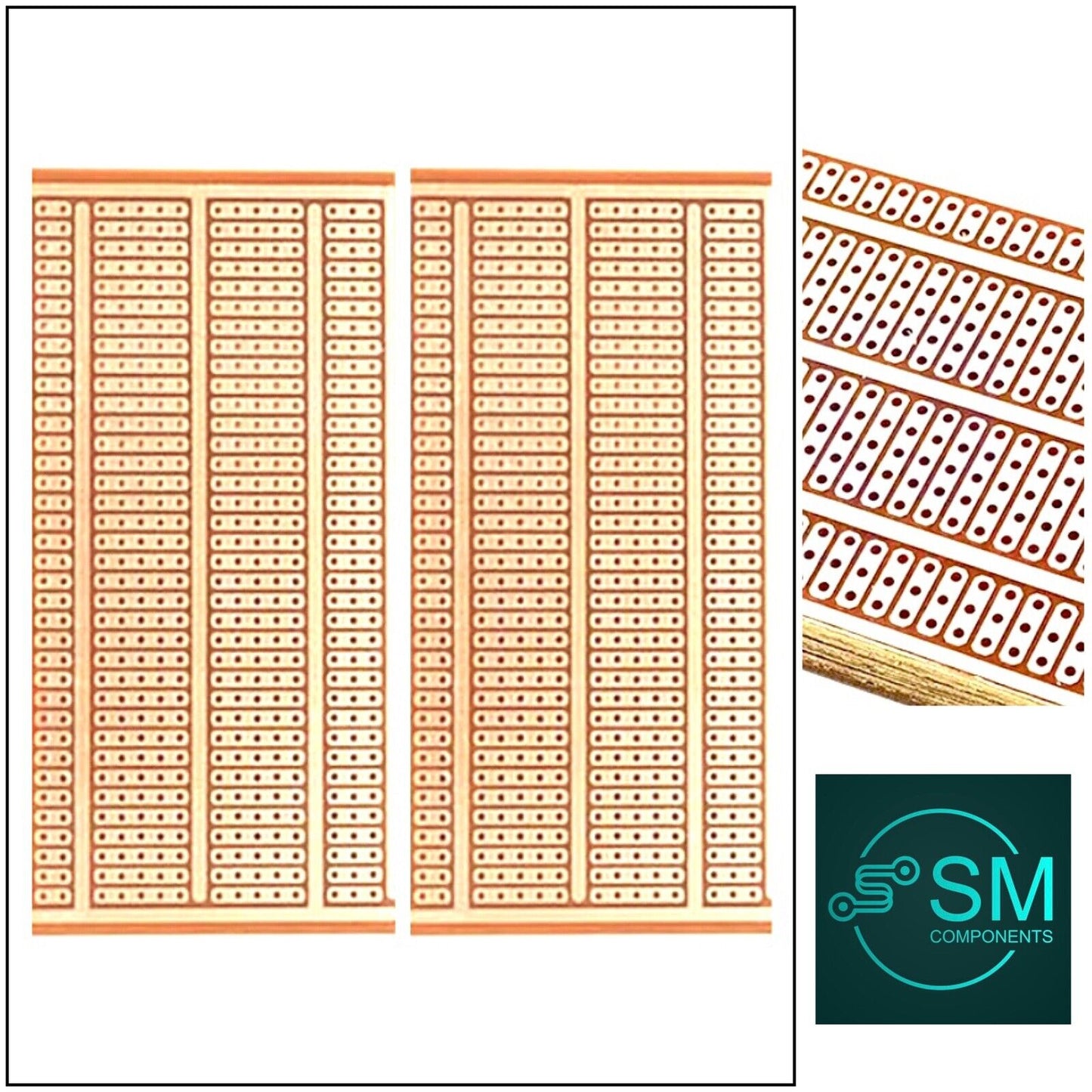 2PCS 5x10cm FR-2 Prototype Perfboard Universal Circuit PCB Board Breadboard