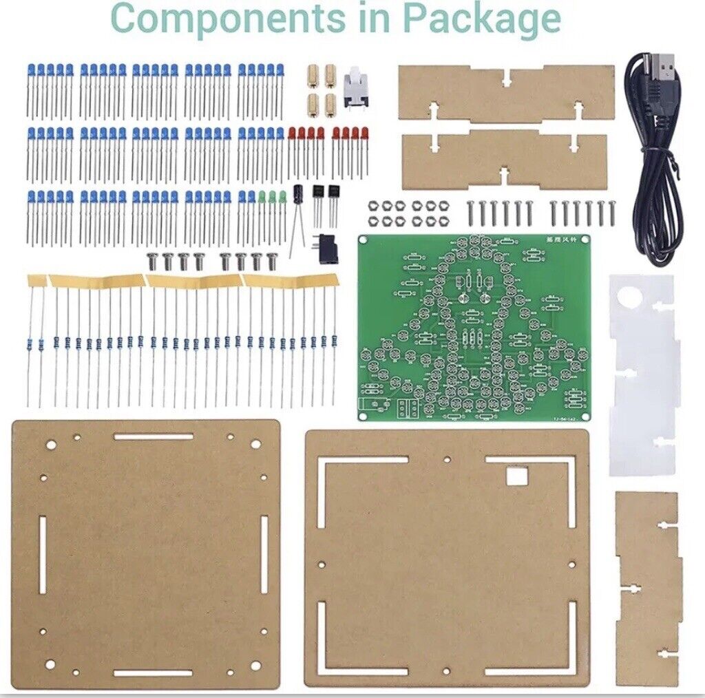 2 X DIY LED Wobbly Bells Project Electronic Education Kit Flashing Leds Inc Case