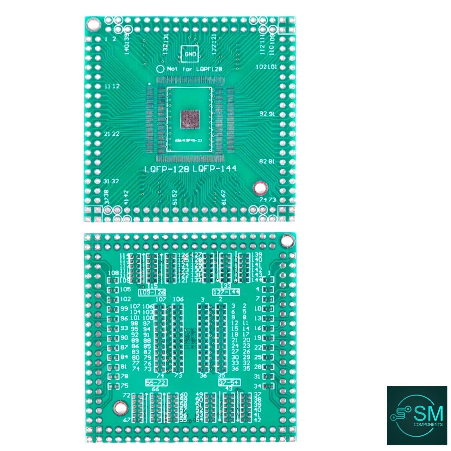 2PCS LQFP-128 LQFP-144 FR-4 PCB Converter Board SMD To DIP Adapter Breakout PCB