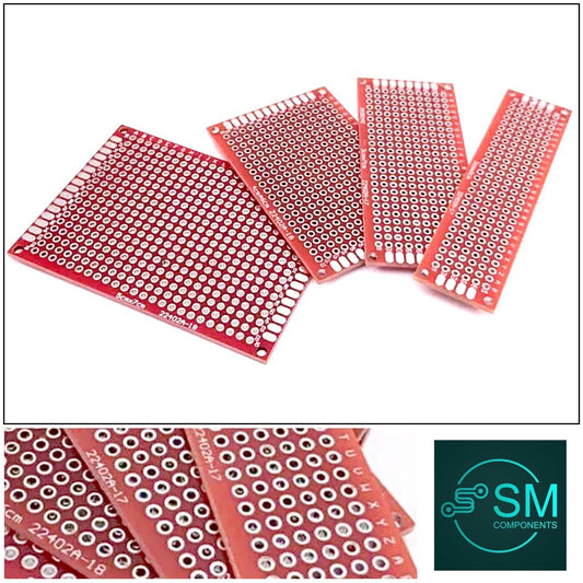 4Pcs PCB 70x50 60x40 70x30 80x20 Double Sided FR4 Arduino Soldering Proto RED