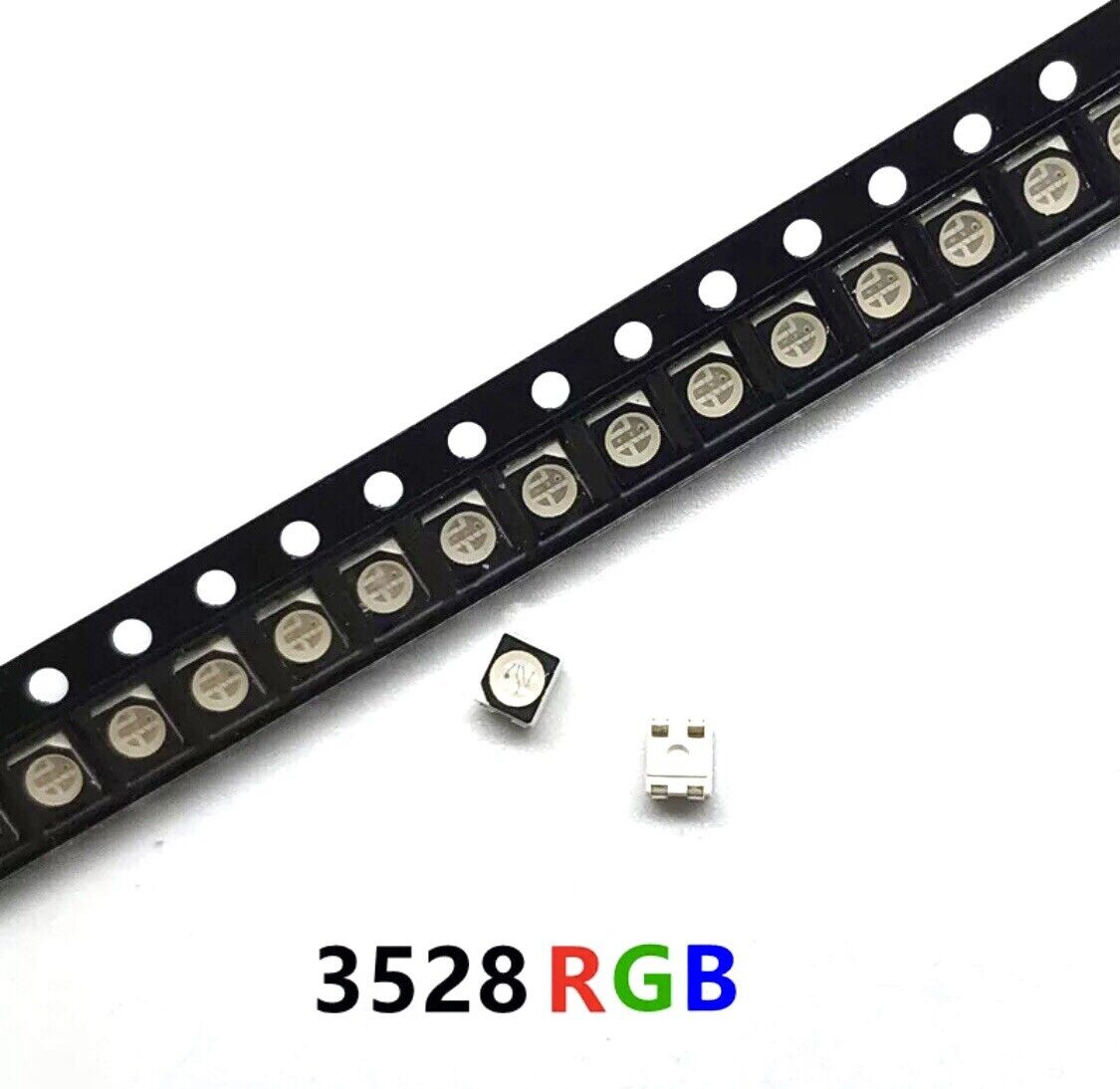 100PCS SMD Chip 3528 (1210) RGB Red Green Blue PLCC-4 4Pin Com Anode LED Diodes