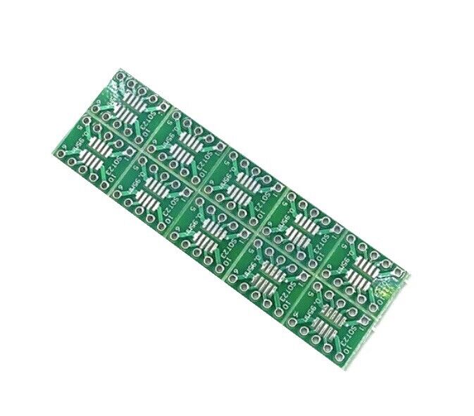 15PCS SOP10 TSSOP10  SSOP10 to DIP10 Transfer Board DIP Pin Board Pitch Adapter