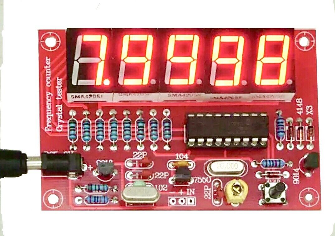 Frequency Counter 1Hz-50MHz Digital LED Crystal Oscillator Meter Tester Kit DIY