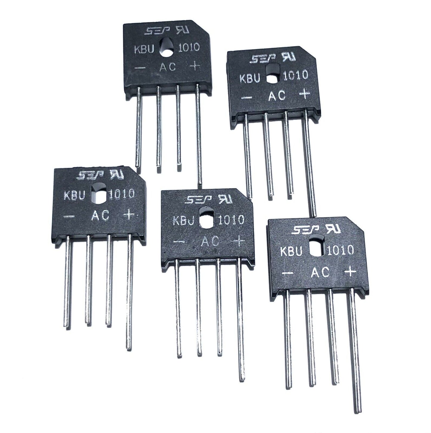 5PCS KBU1010 1000V 10A Full Wave Silicon Bridge Rectifier Electronics DIY (SIP4)