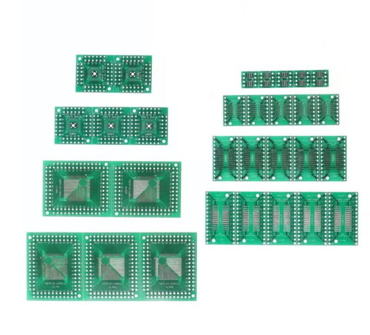 30Pcs PCB Converter Board Kit SMD To DIP Adapter FQFP32-100 QFN48 SOP8 16 24 28