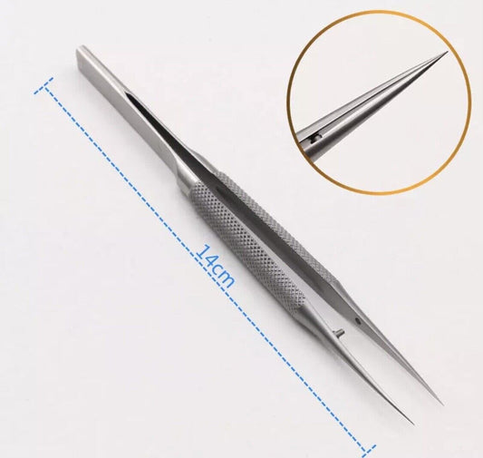 Titanium Alloy 0.15mm CURVED Point Professional Tweezer for Electronics Repair