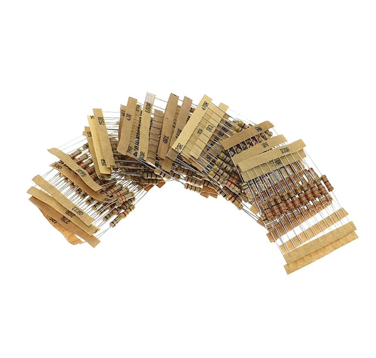 300pcs 10 X 30 Values 1/2W 5% Carbon Film Resistor Assortment Kit 0.1Ω ~ 750Ω