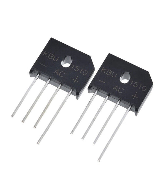 5PCS KBU1510 1000V 15A Full Wave Silicon Bridge Rectifier Electronics DIY (SIP4)