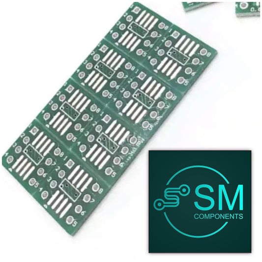 15PCS SOP8 TSSOP8 SSOP8 to DIP8 Transfer Board DIP Pin Board Pitch Adapter