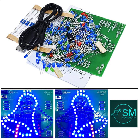 DIY LED Wobbly Bells Project Electronic Education Circuit Kit Flashing LEDs