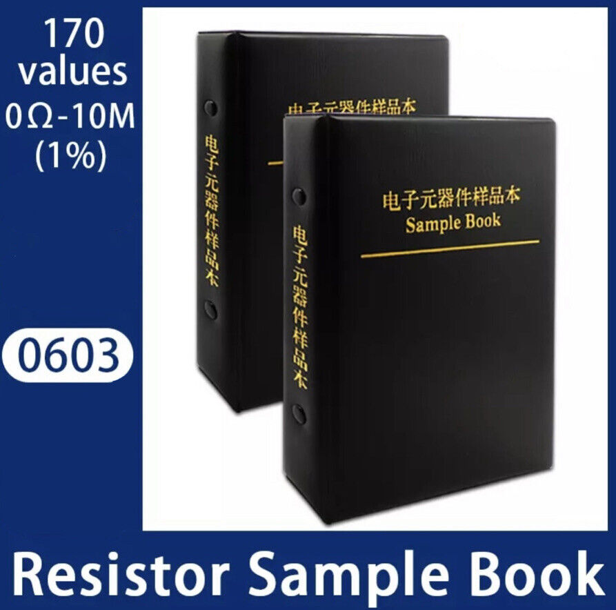 8500pcs 0603 SMD Resistor Chip SMT DIY Electronics 170 Values 1% Sample Book